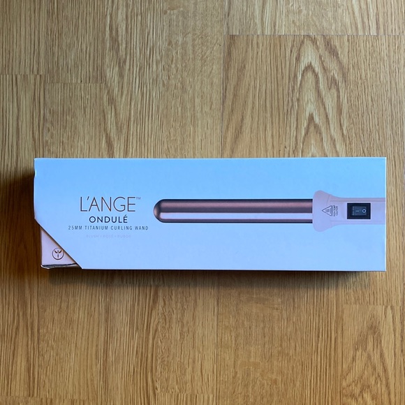L’ANGE ONDULE 25mm Titanium Blush Rose Curling Wand - Picture 1 of 6